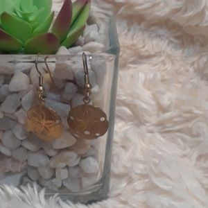 Sand Dollar Earrings GOLD TONED